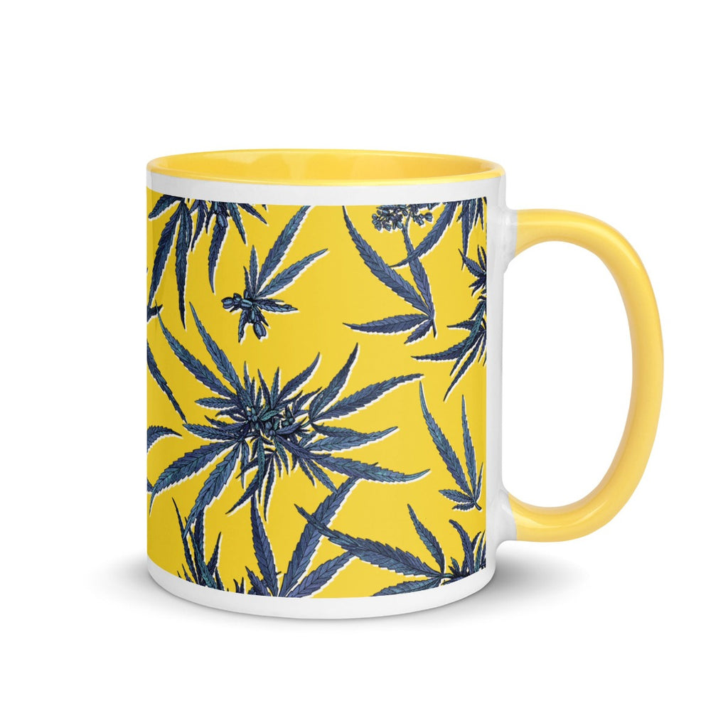 Yellow Botanical Art Mug